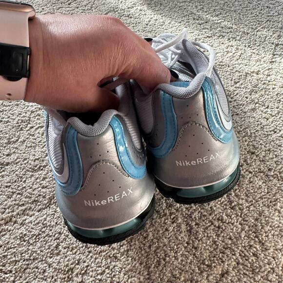 Nike Reax Run 5 Running Shoes Athletic Sneaker Women's Size 8.5 Gray Blue Silver - Picture 4 of 11
